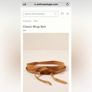 Anthropologie Real leather belt